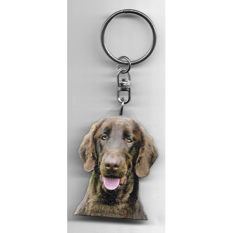 FLAT COATED RETRIEVER CHIEN porte clés