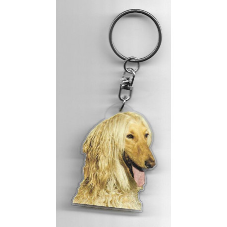 LEVRIER AFGHAN porte clés Chien