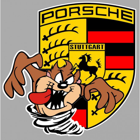 PORSCHE  TAZ Sticker gauche