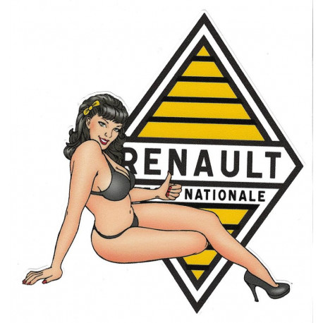  REGIE RENAULT Pin Up Sticker droite°                                     