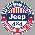 JEEP 4x4 Laminated vinyl decal