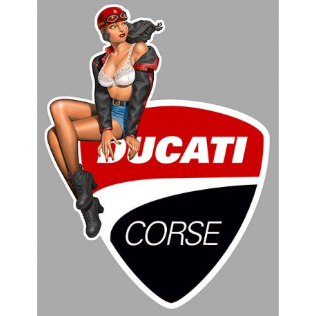 DUCATI  Pin Up  left Sticker