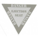 " DANGER " Ejection Seat Sticker vinyle laminé