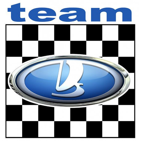 LADA TEAM Sticker vinyle laminé