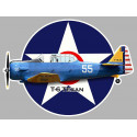 T6 TEXAN   Sticker vinyle découpé