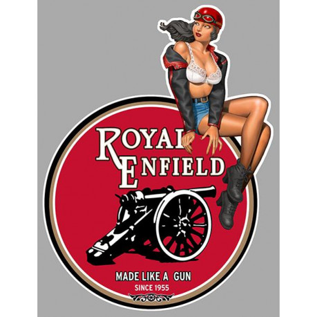 ROYAL ENDFIELD Pin up droite Sticker vinyle laminé