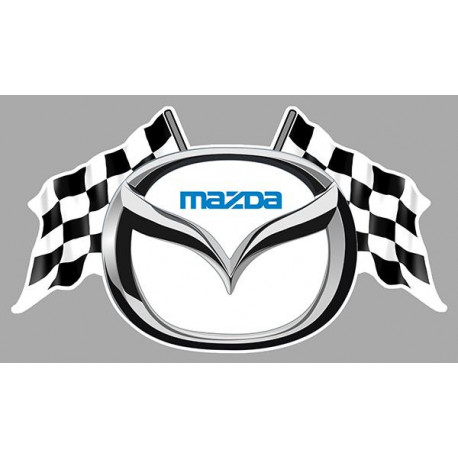 MAZDA  Flags Sticker vinyle laminé