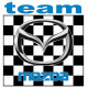 MAZDA TEAM Sticker vinyle laminé