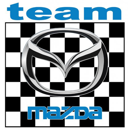 MAZDA TEAM Sticker vinyle laminé