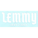 MOTORHEAD " LEMMY " Sticker BLANC vinyle découpé