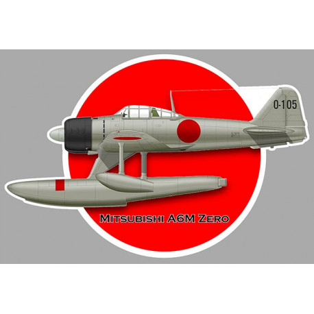 MITSUBISHI A6M ZERO vinyl decal