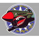 THE FLYING TIGER  Sticker vinyle laminé