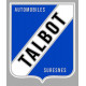 TALBOT Suresnes  laminated vinyl decal