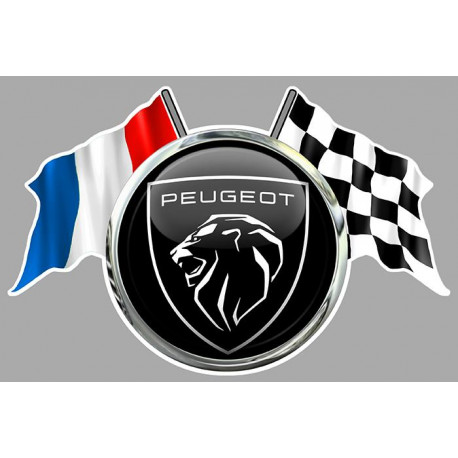 PEUGEOT  Flags Sticker vinyle laminé