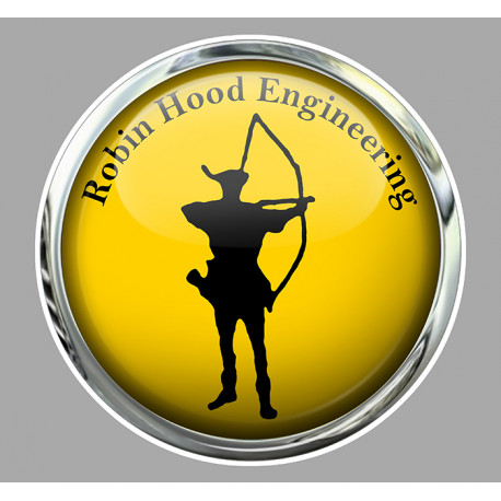 Robin HOOD laminated decal