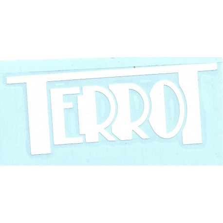 TERROT Sticker blanc vinyle laminé