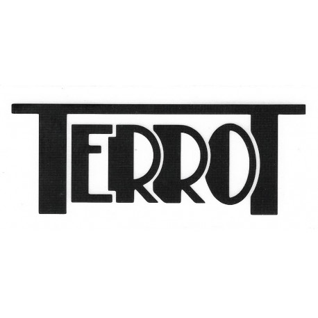 TERROT Sticker noir vinyle laminé