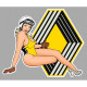 CAR right  Pin Up laminated decal