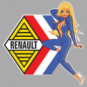 CAR R left  Pin Up laminated decal