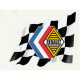 CAR " R " right  Flag laminated decal