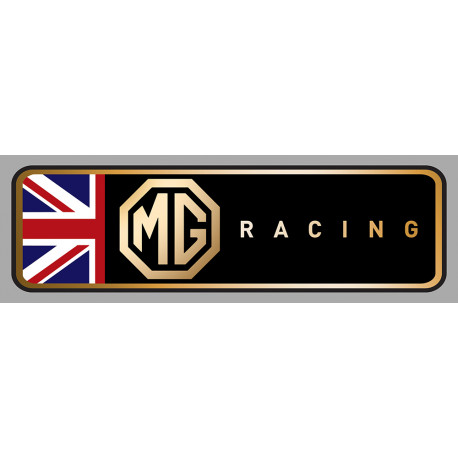 MG RACING LEFT laminated decal