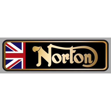 NORTON RACING LEFT laminated decal