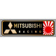 MITSUBISHI RACING right laminated decal