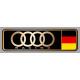 AUDI RACING right laminated decal