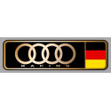 AUDI RACING right laminated decal