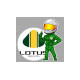 LOTUS PILOT  RACING right laminated decal