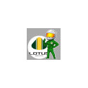 LOTUS PILOT  RACING right laminated decal