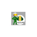 LOTUS PILOT  RACING left laminated decal