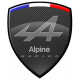 ALPINE RACING Sticker vinyle laminé