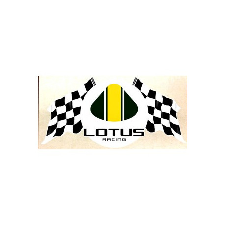 LOTUS Racing Flags laminated decal