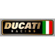 DUCATI RACING right laminated decal