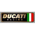 DUCATI RACING Sticker droit vinyle laminé