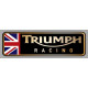 TRIUMPH RACING Sticker gauche vinyle laminé