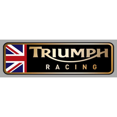 TRIUMPH  RACING left laminated decal