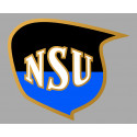 NSU LEFT laminated decal