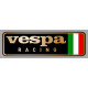 VESPA RACING Sticker droit vinyle laminé