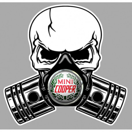 MINI COOPER  Piston-Skull laminated decal