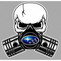 SUBARU Piston-Skull laminated decal