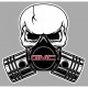 GMC Piston-Skull laminated decal