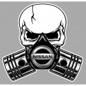 NISSAN Piston-Skull laminated decal