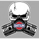 DATSUN  Piston-Skull laminated decal