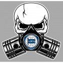 LANCIA  Piston-Skull laminated decal