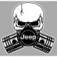 JEEP  Piston-Skull laminated decal