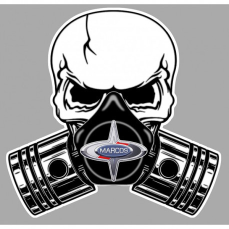 MARCOS  Piston-Skull laminated decal