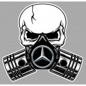 MERCEDES BENZ  Piston-Skull laminated decal