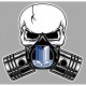 TRIUMPH Piston-Skull laminated decal